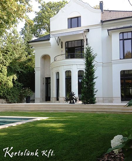 Új építésű ház kertjének kialakítása